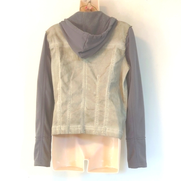 Free People Knit Hooded Twill Jacket - Picture 7 of 16